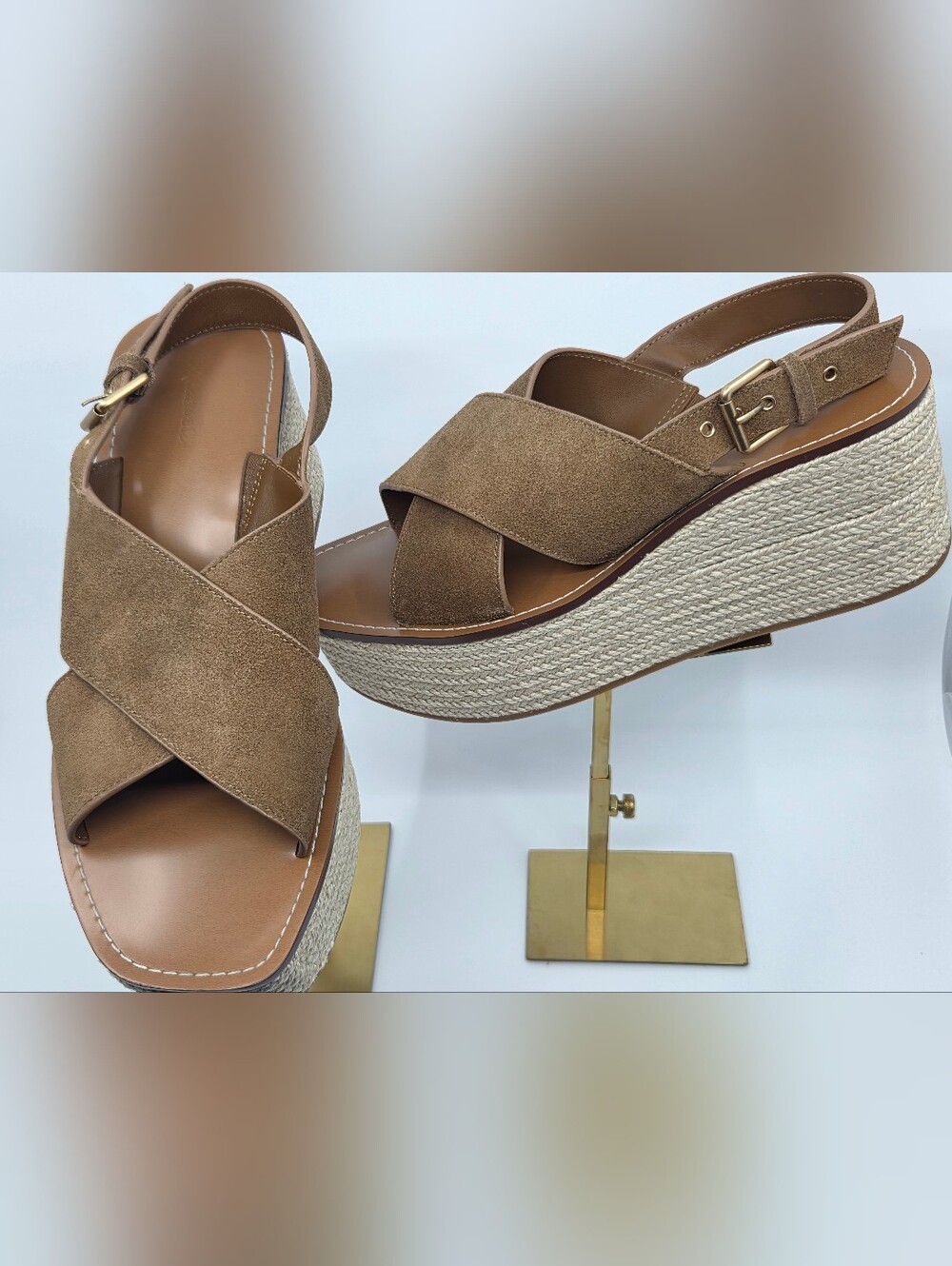 Madewell Amee Suede Wedge Sandals – Size 10